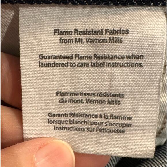 Carhartt FR Mens Size 50 x 30 Fire Resistant 100% Cotton Denim Jeans - Picture 5 of 8